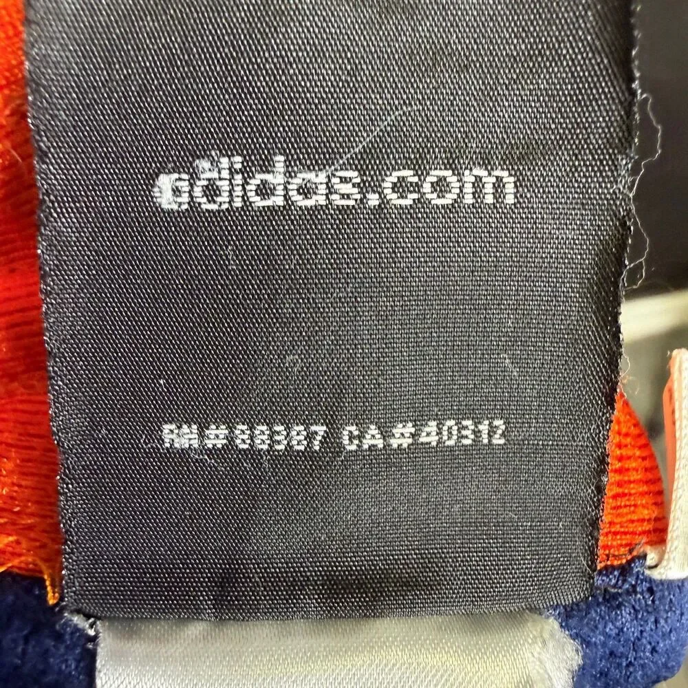 Vintage Adidas Men's Basketball Shorts Size M Orange Workout Y2K Dazzle Silky